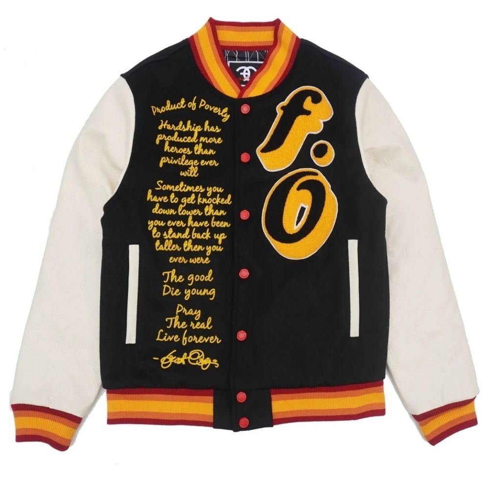 Frost Originals Men’s Varsity Black Jacket Size M